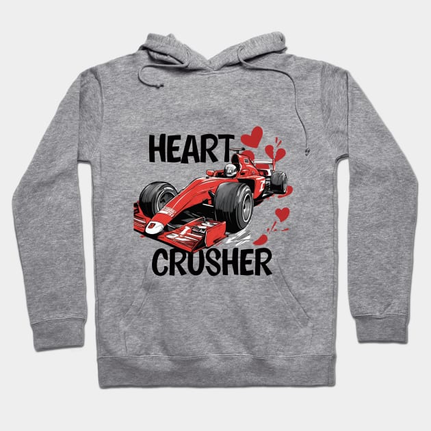 F1 heart crusher Hoodie by greenlightcompany